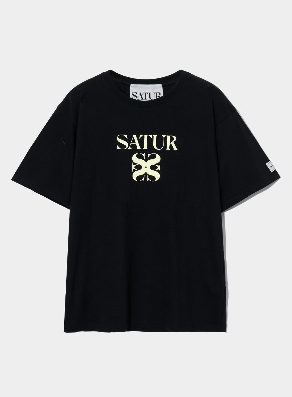 [satur] Classic Logo T-shirt - Classic Black