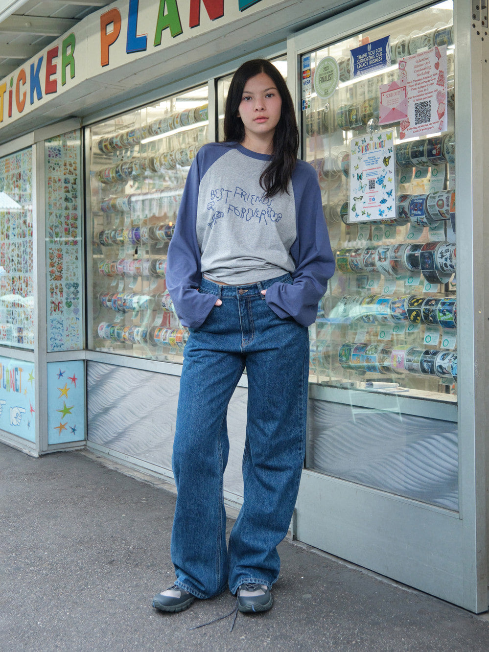 Low Classic Lc Bff Raglan Tee Melange Grey