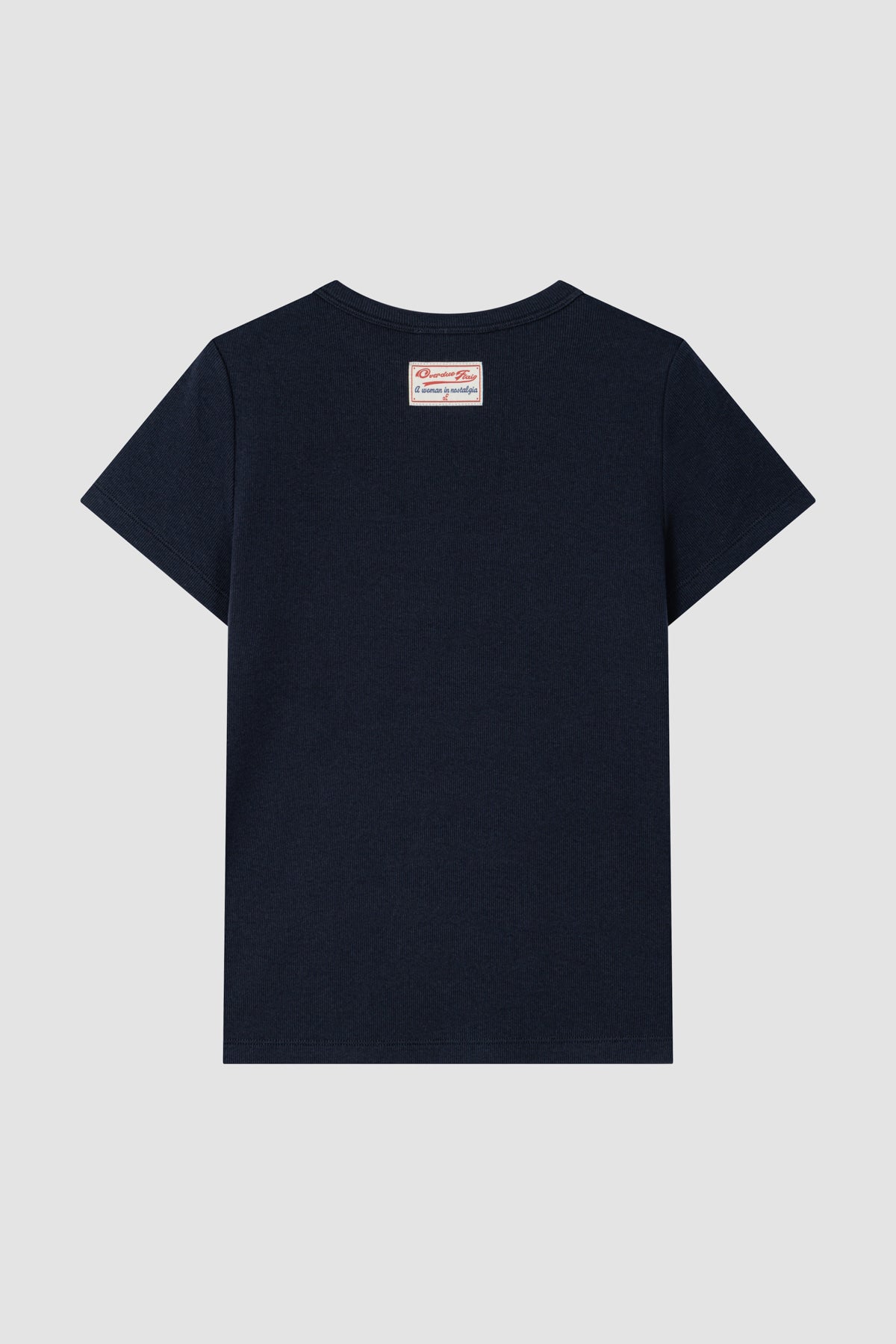 Overdueflair Retro Artwork T-Shirt Navy