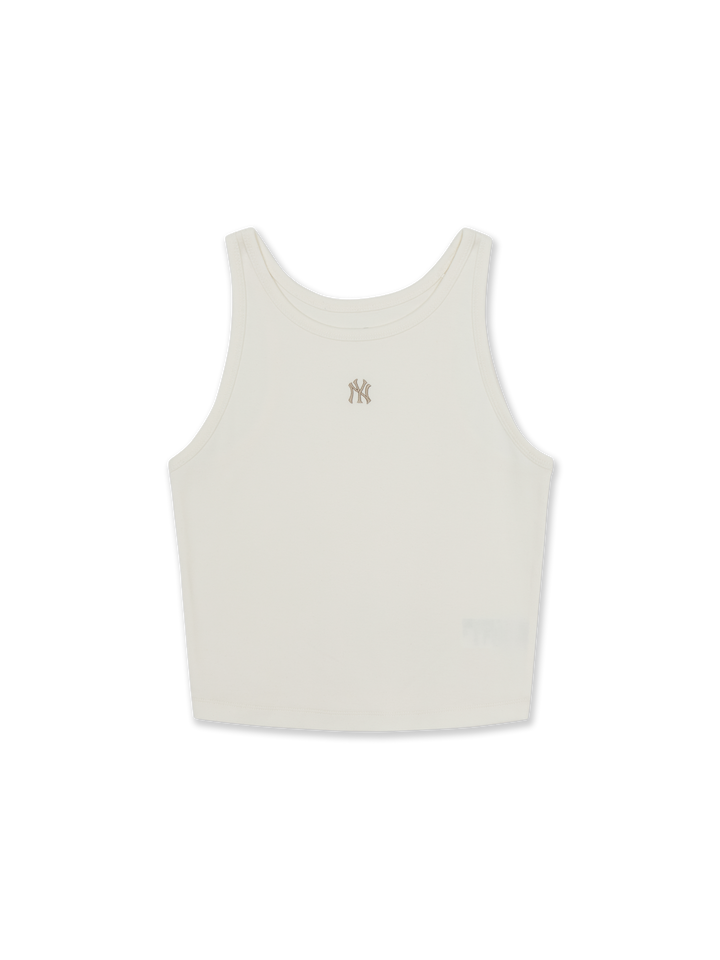 Mlb Women's Basic Small Logo Slim Crop Sleeveless T-shirts