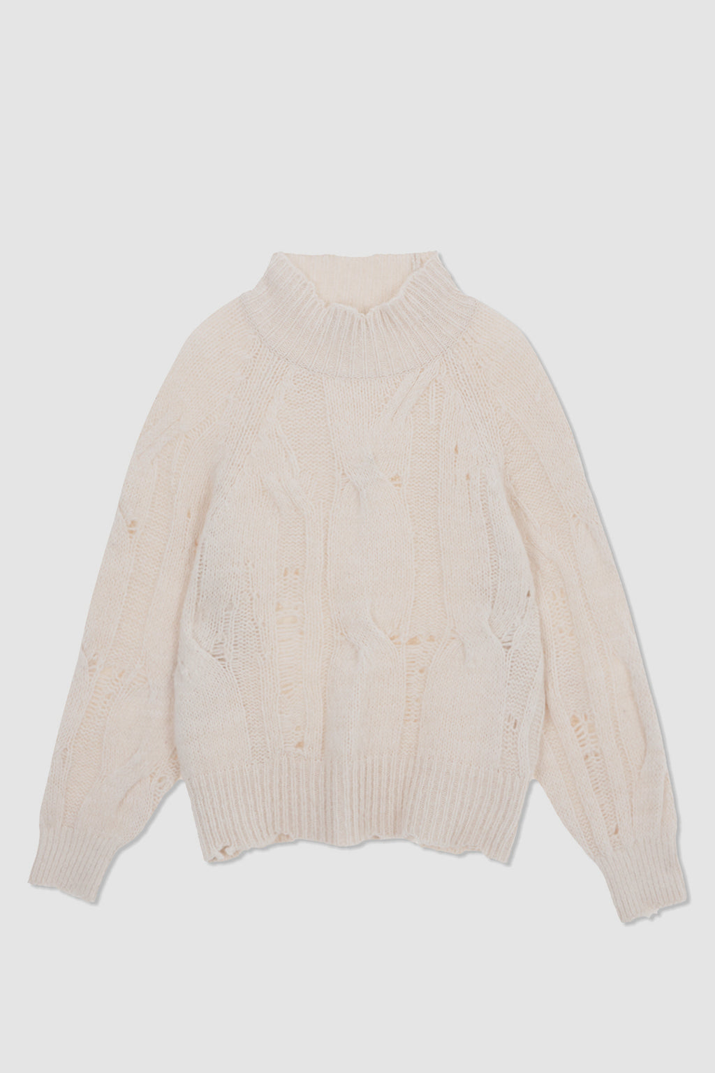 Matinkim Oversize Highneck Volume Pullover IN Ivory