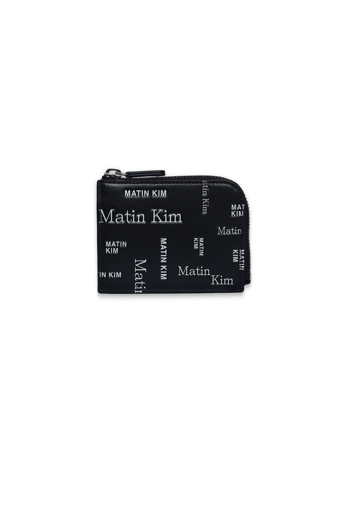 Matinkim Matin All-Over Logo Half Round Zip Wallet IN Black