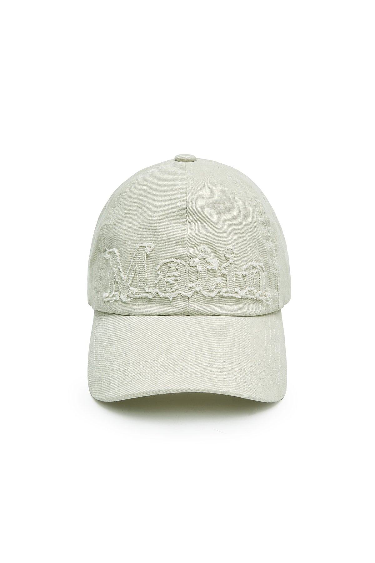 Matinkim Rough Cut Applique Ball Cap IN Light Beige