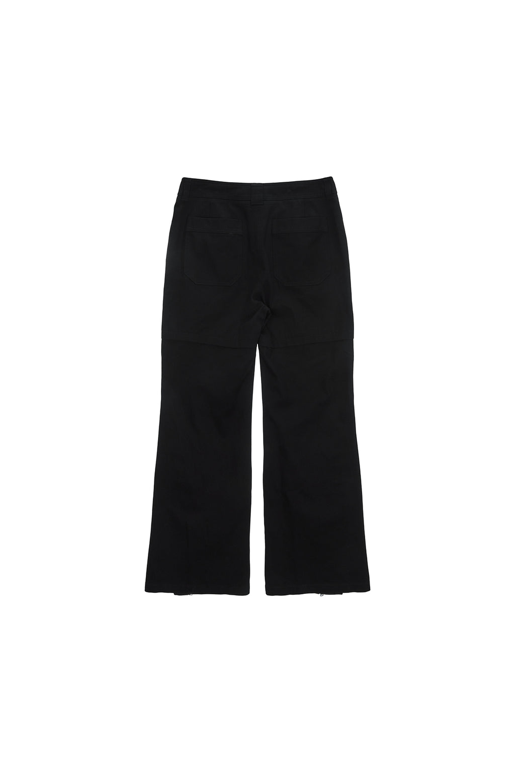 Matinkim Zipper Point Boots Cut Pants IN Black