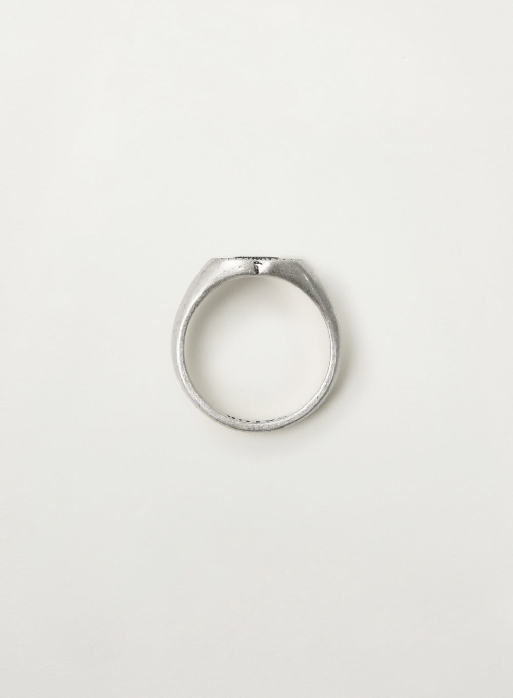 [SATUR] S Logo Heart Signet Ring - Silver