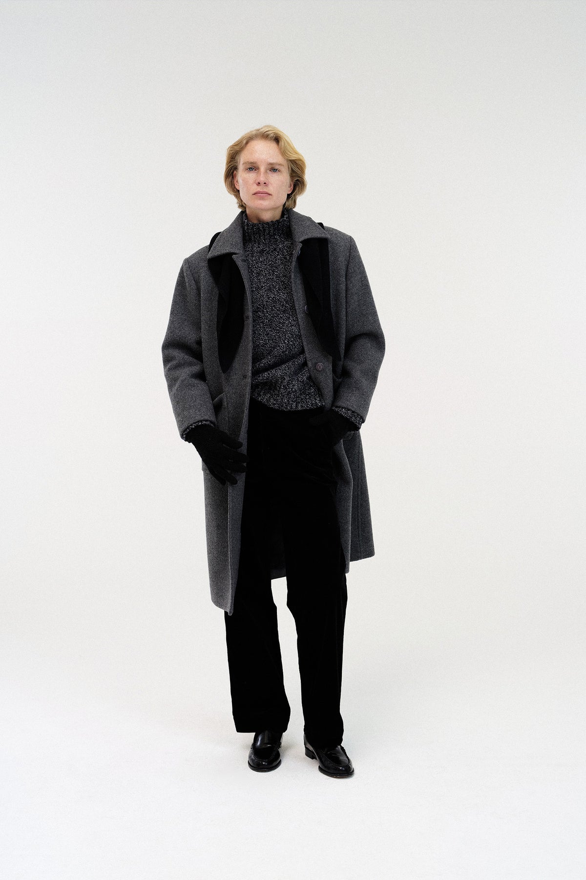 Nothing Written Rohmer long wool coat (Dark gray)