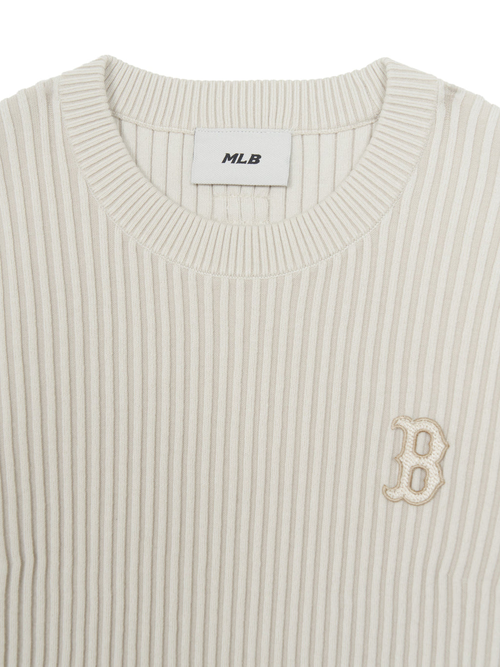 [mlb korea] Women's Basic Street Ribbed Short Sleeve Knit Pullover