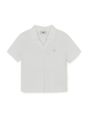 Mlb Women's Basic Slim Fit Crop Open Collar Polo T-Shirts