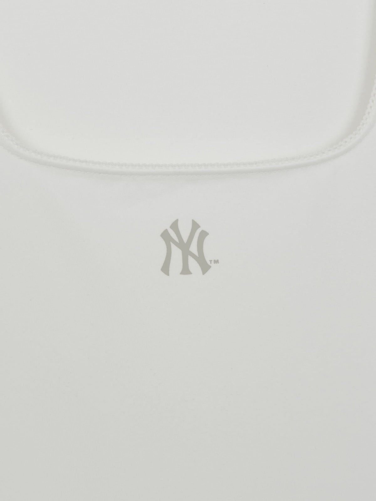 Mlb Women's Basic Lace Square Neck Slim Semi Crop T-shirts