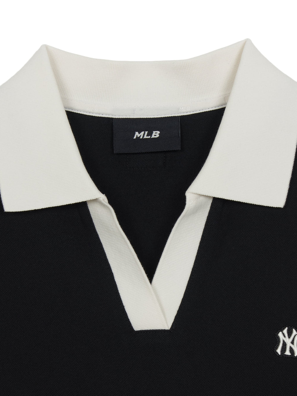 MLB Korea Women's Basic Open Collar Slim Fit Polo T-Shirts