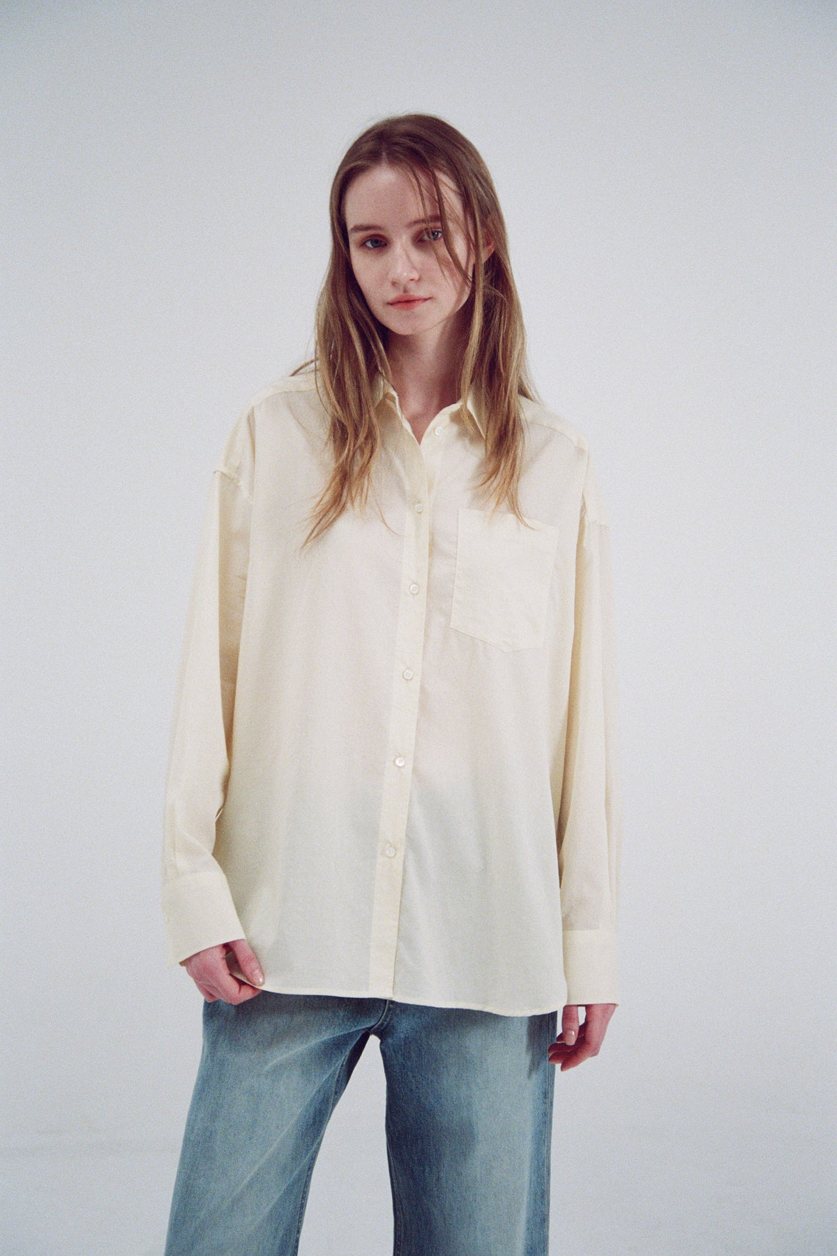 Facade Pattern Boyfit Breeze Shirt butter