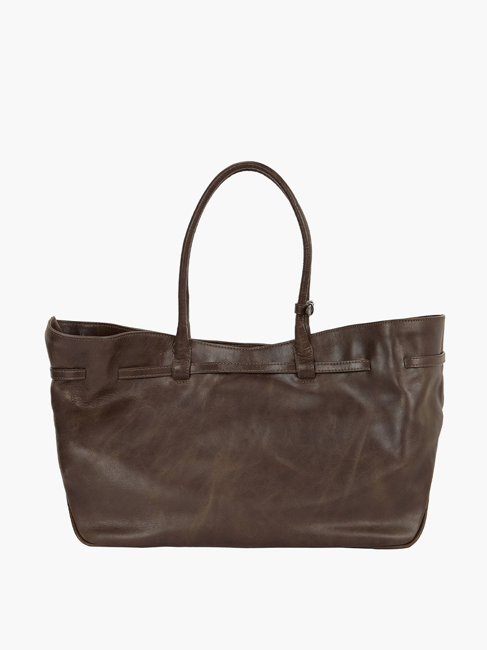 Margesherwood Grandma Used Bag Large washed brown pull-up
