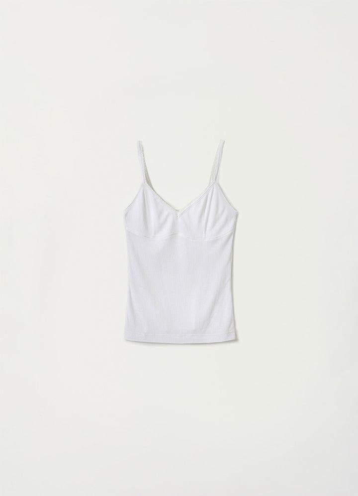 Nothing Written Lace trim cami top (White)