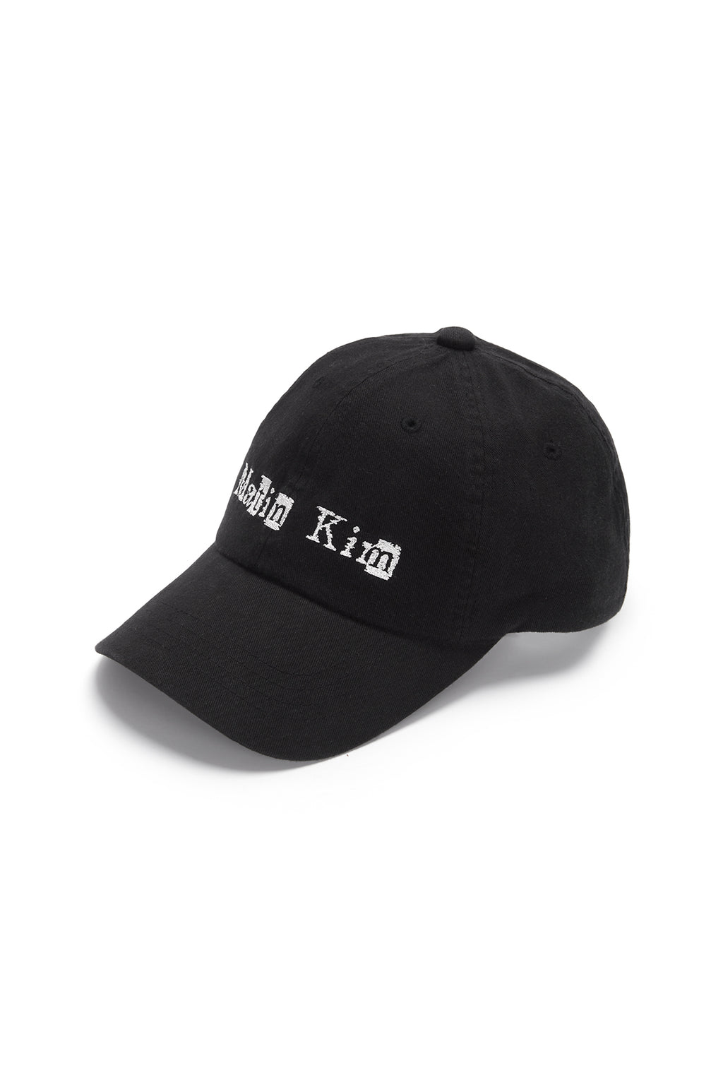 [matinkim] LOGO SCRAP BALL CAP IN BLACK