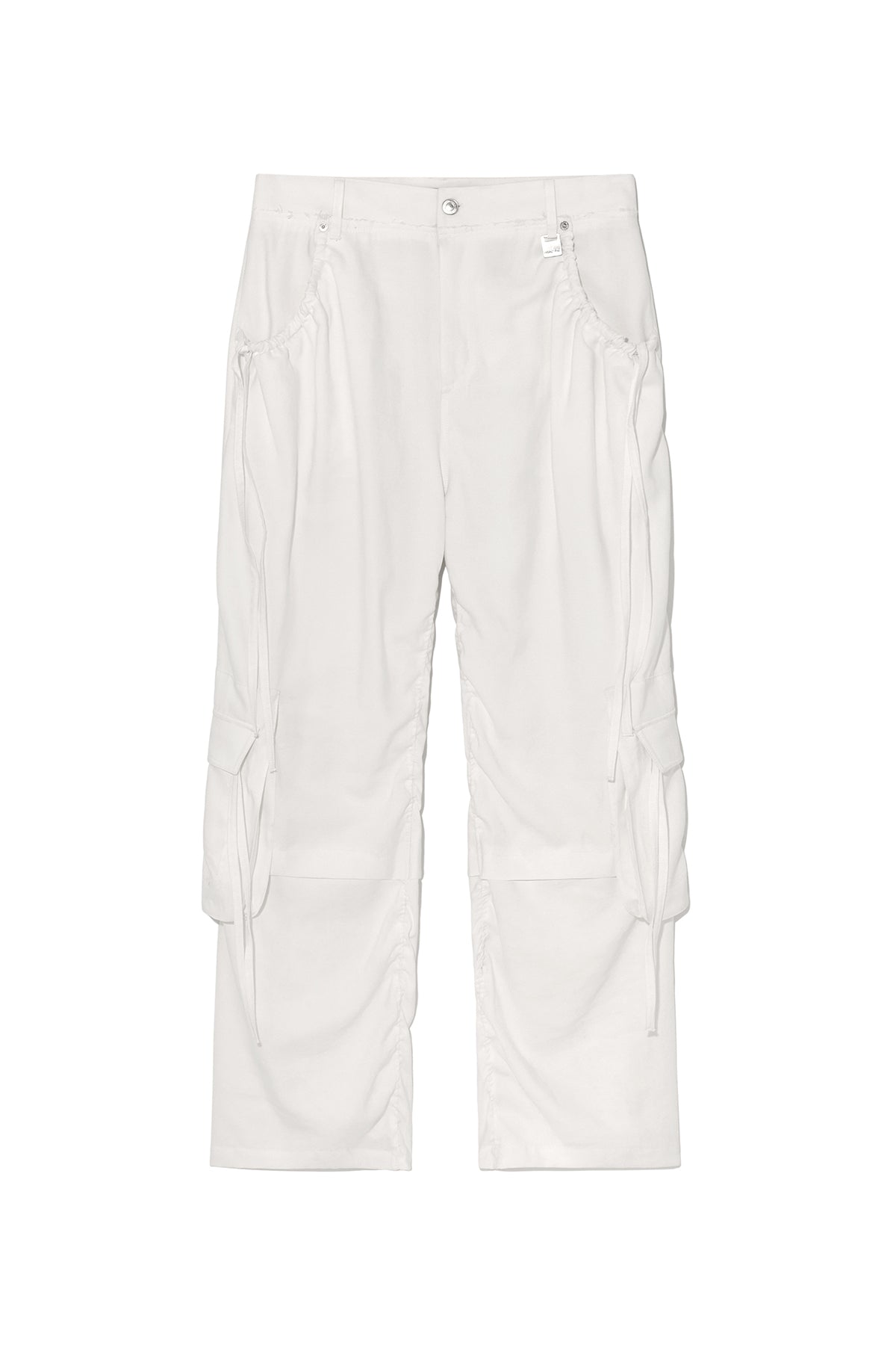 Matinkim String Pocket Wide Cargo Pants IN White