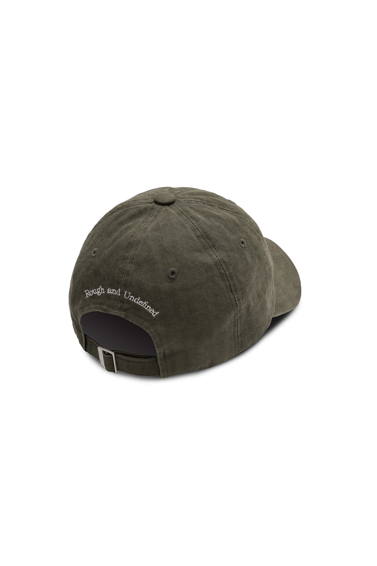 [matinkim] MATIN HERRINGBONE TYPO BALL CAP IN KHAKI