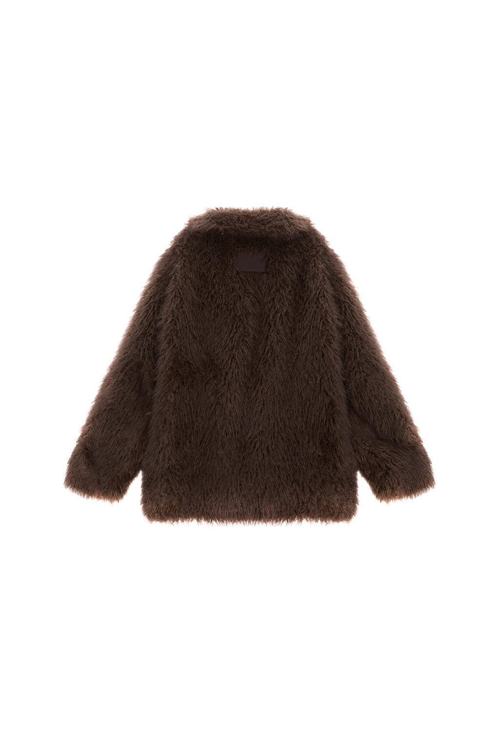 Matinkim Oversize Hairy Fur Coat IN Brown
