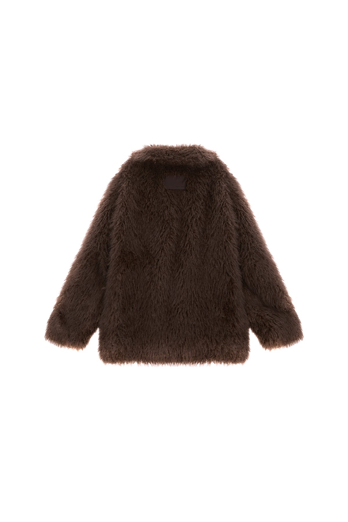 Matinkim Oversize Hairy Fur Coat IN Brown