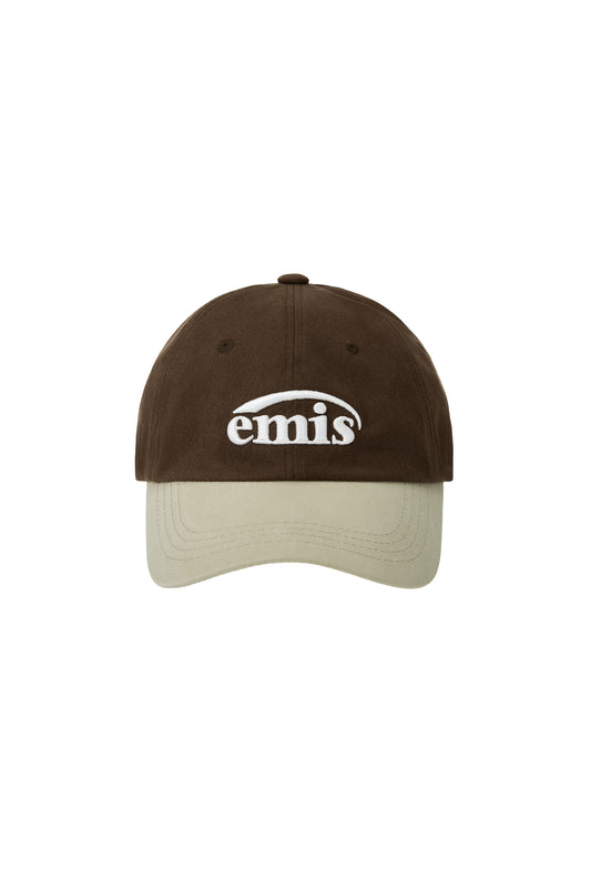 NEW LOGO MIX BALL CAP(RENEWAL)-BEIGE/BROWN