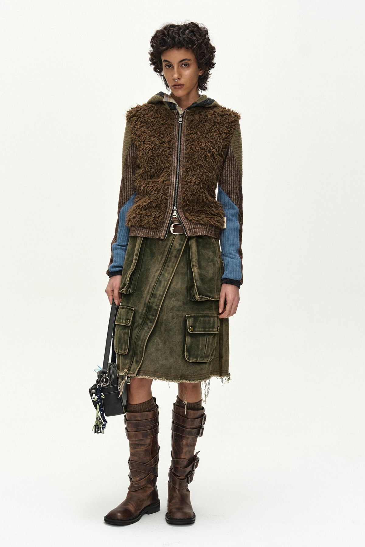 Andersson Bell Cargo Pocket Wrap Skirt