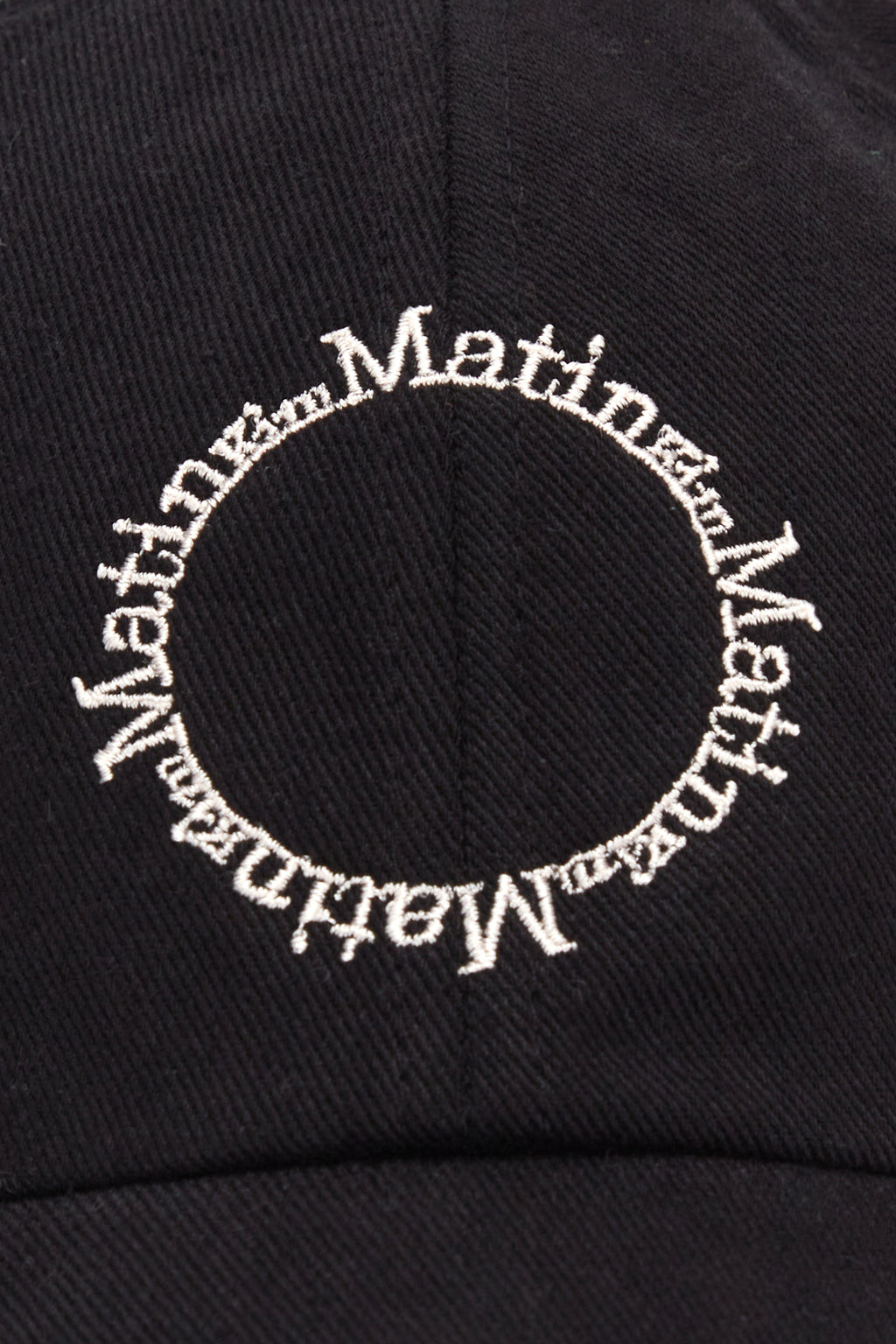 [matinkim] MACARON LOGO BALL CAP IN BLACK