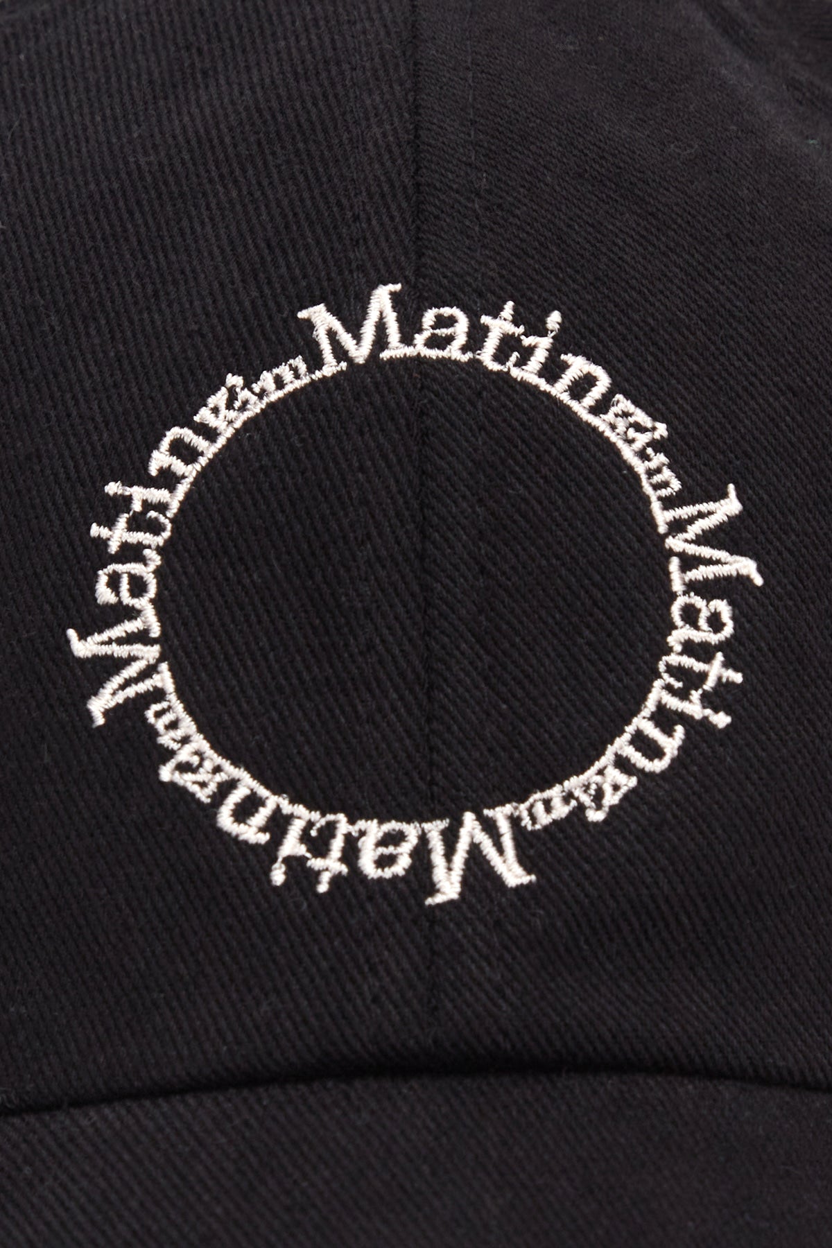 [matinkim] MACARON LOGO BALL CAP IN BLACK