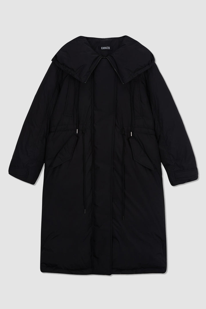 Matinkim Draw String Long Down Jumper IN Black