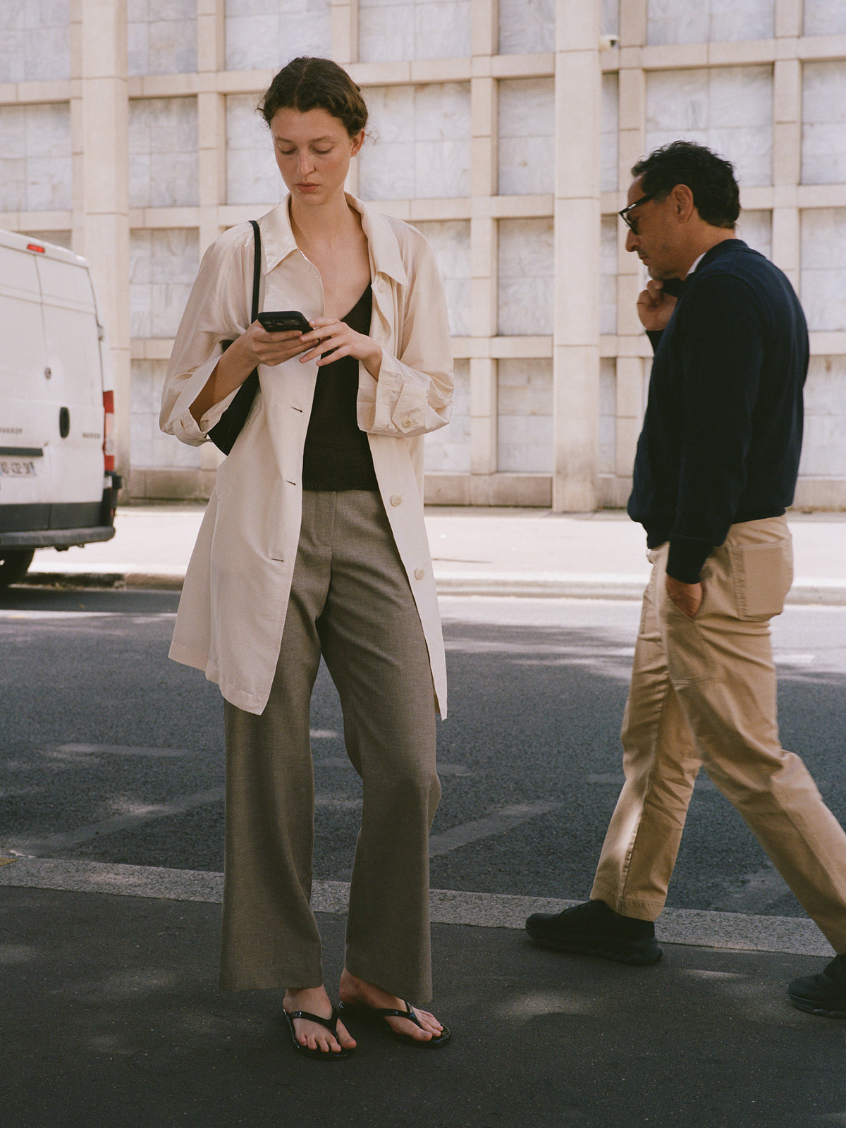 Nothing Written Miel linen pants (Stone beige)