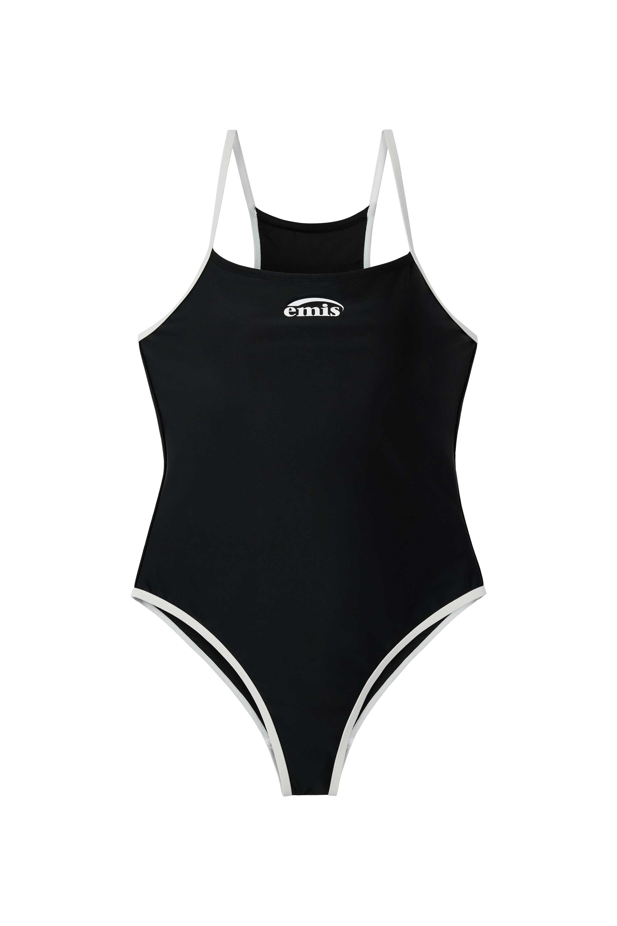 BACK HOLE SWIMSUIT-BLACK