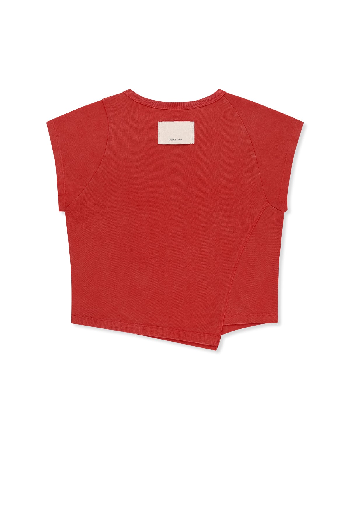 Matinkim Curved Cut Slim Top IN Red