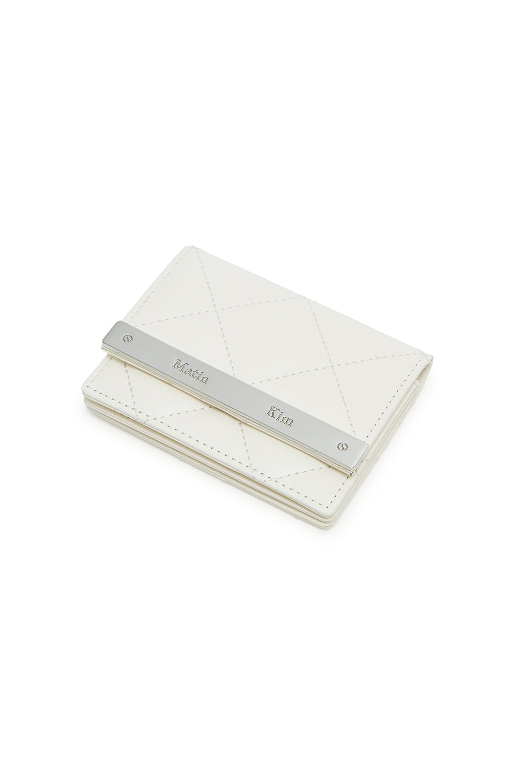 Matinkim Puff Quilt Wallet IN Ivory