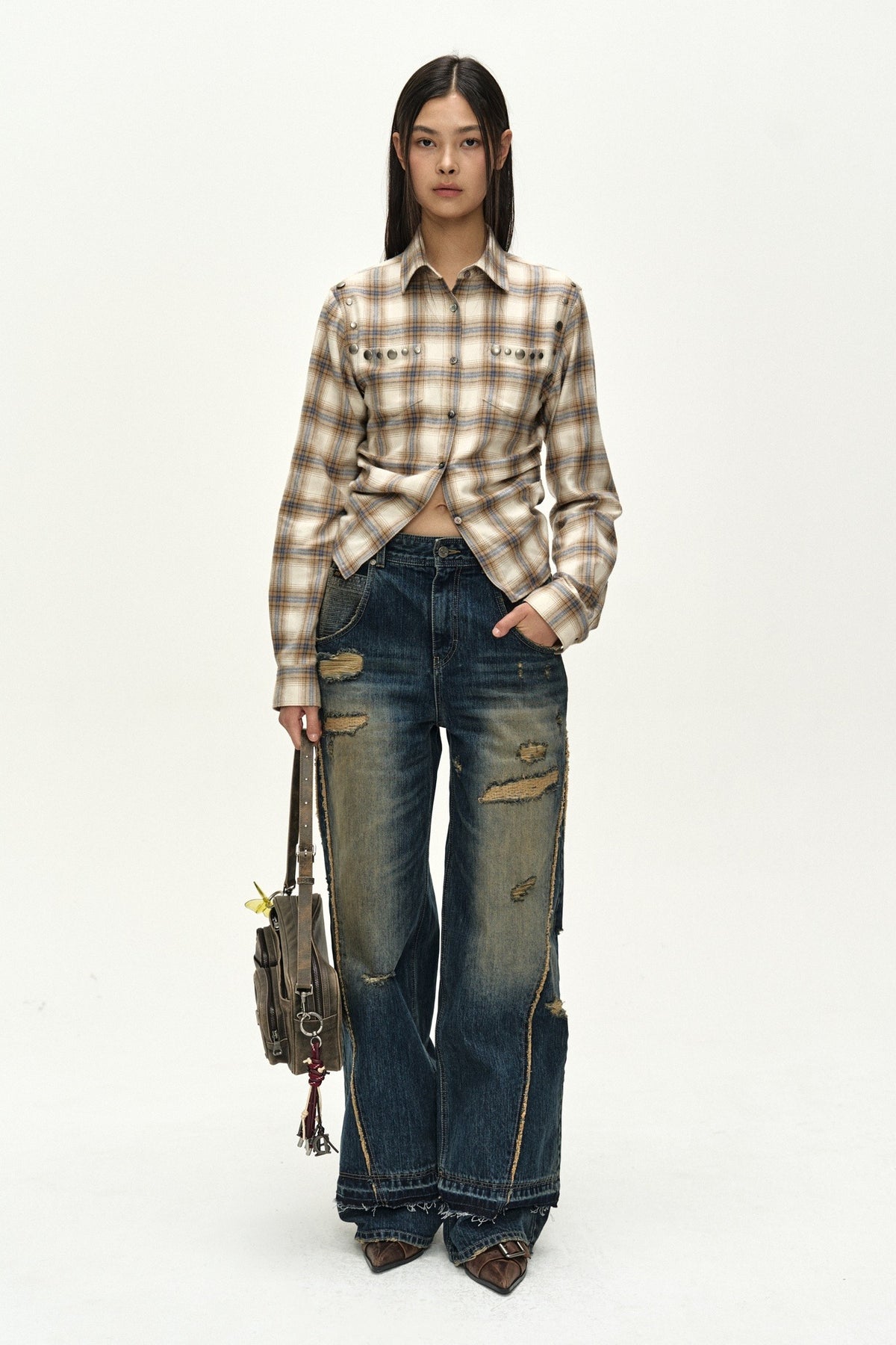 Andersson Bell Layered Wide Jeans