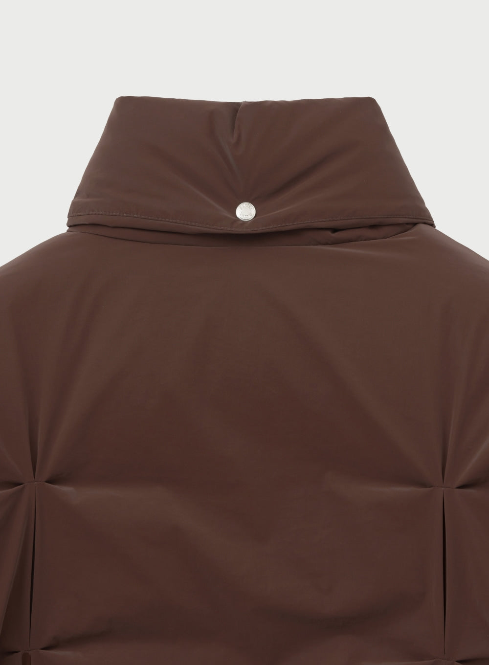 [satur] (W) Orta 2-Way Collar Duck Down Padding - Brown