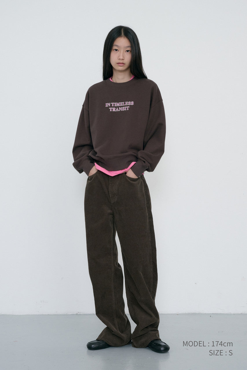 Dunst Unisex Slogan Sweatshirt Brown