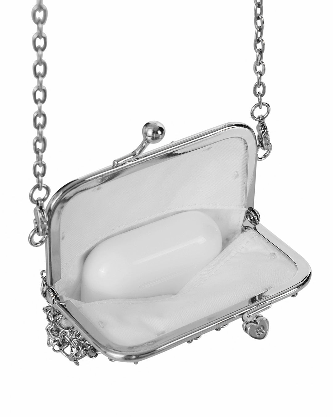 Hippo Frame Bag · Silver