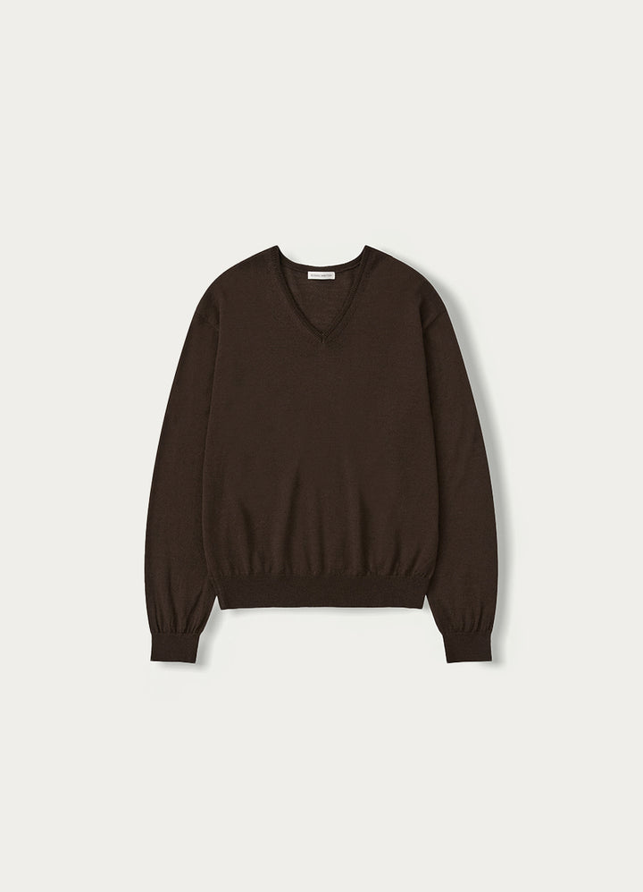 Nothing Written Charlotte v-neck pullover (Brown)