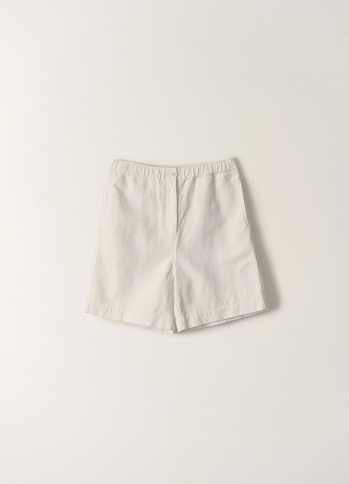 Nothing Written Pale linen banding pants (White)