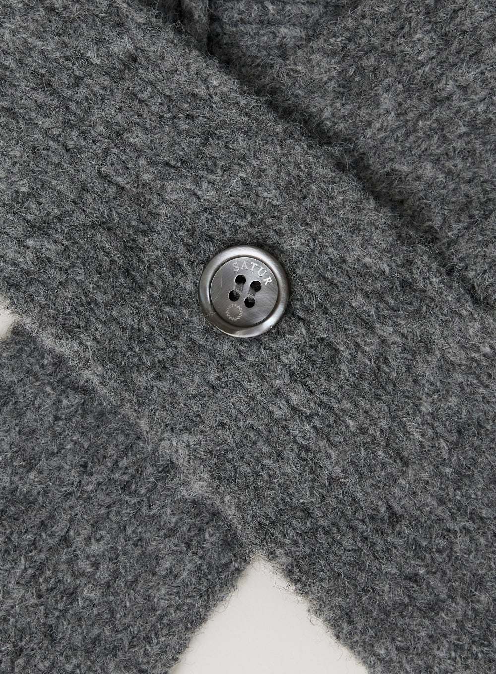 [satur] (W) Knit Balaclava - Melange Gray