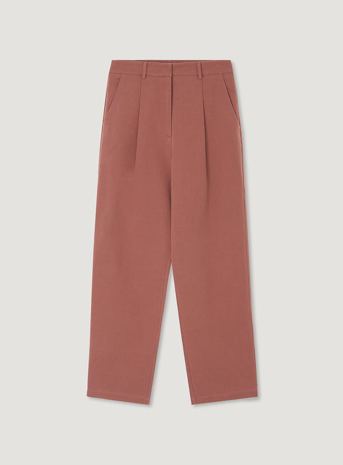Mango Maniplease Pintuck Cotton Pants