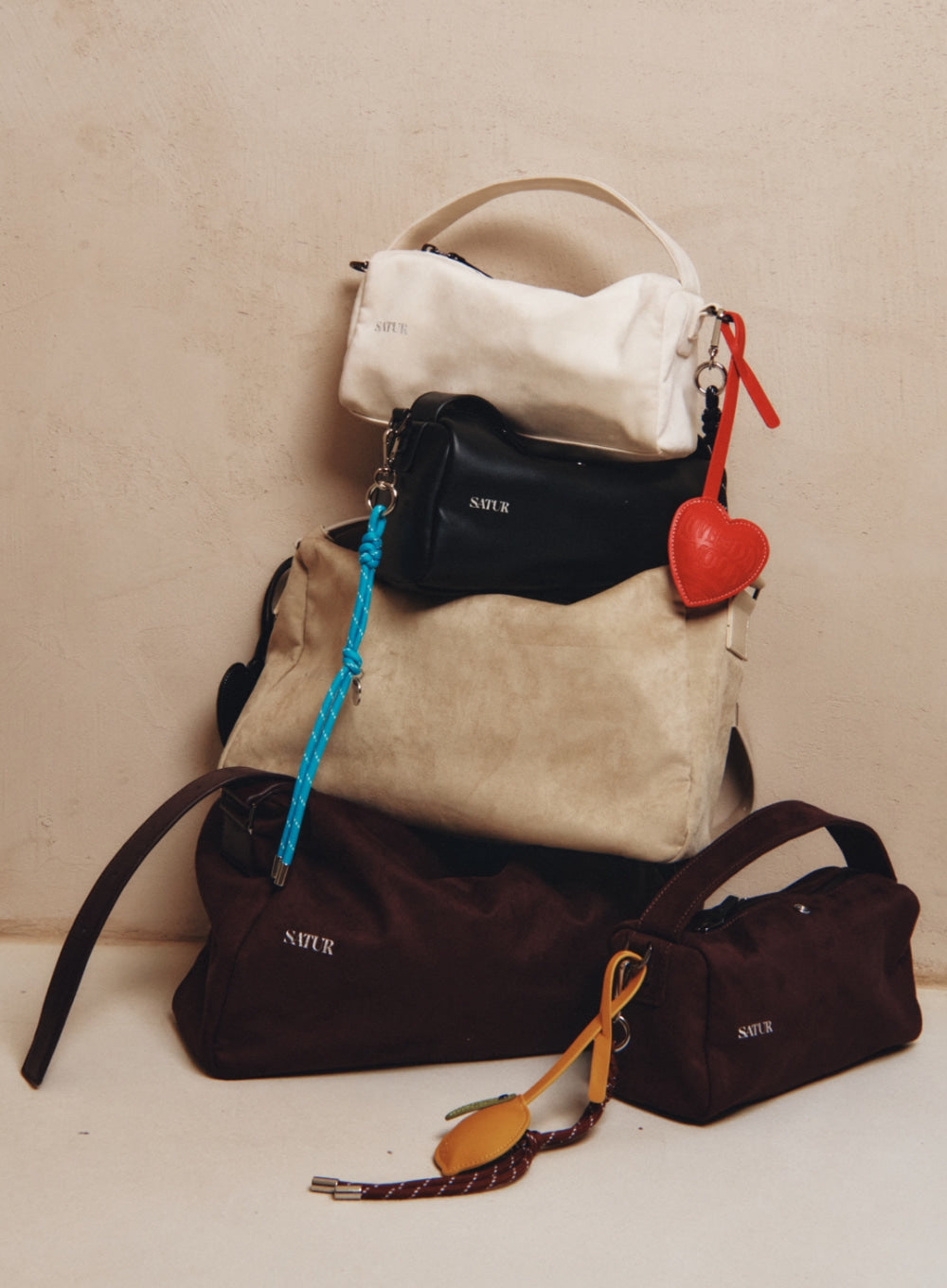 [satur] Classic Rope Keyring - Blue