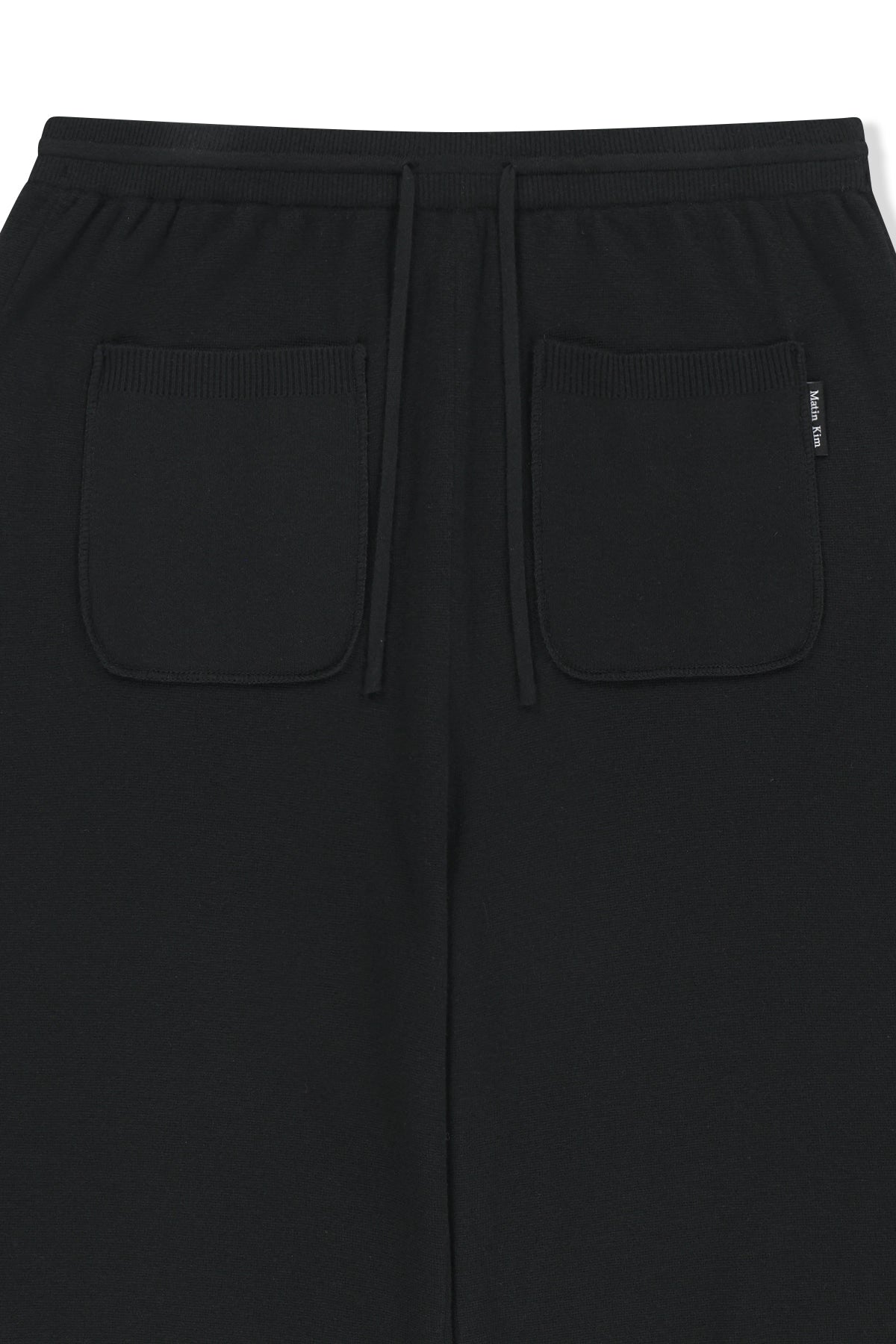 Matinkim Leg Warmer Knit Jogger Pants IN Black