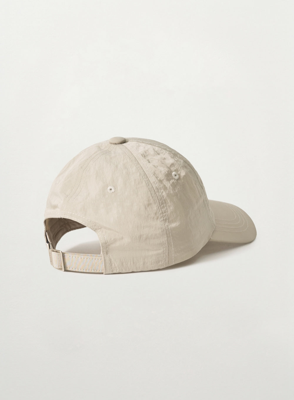 Satur Nylon Casual Ball Cap - Beige