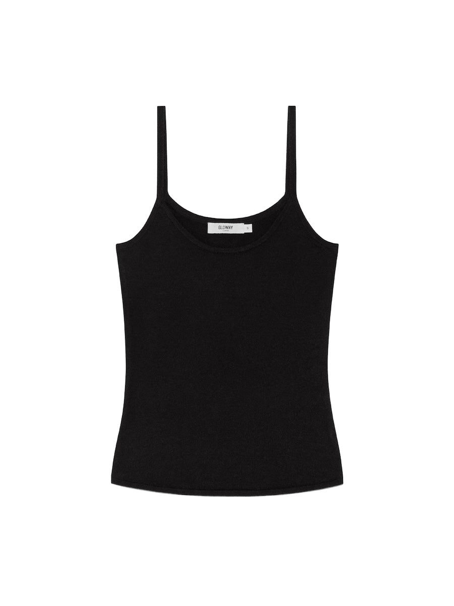 GLOWNY G Classic Knit Camisole (Black)