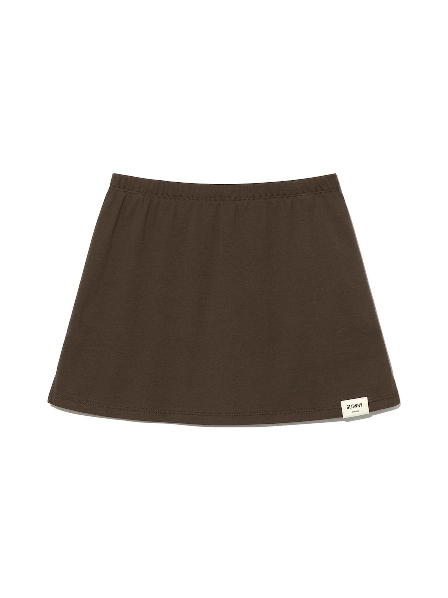 GLOWNY G Classic Mini Skirt (Choco)