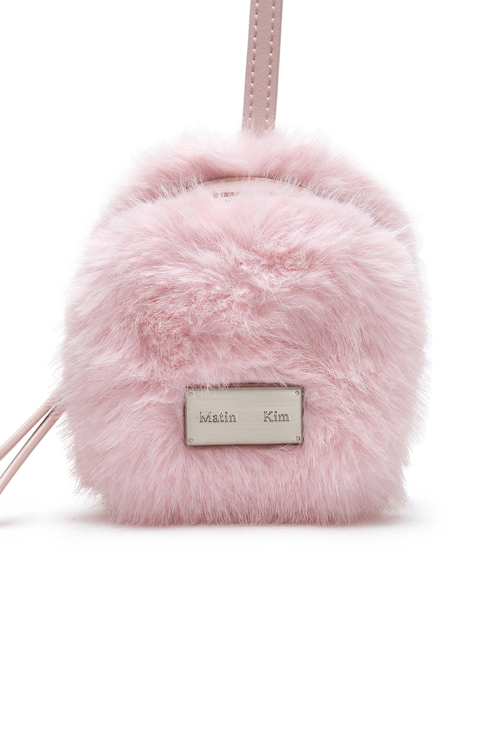 Matinkim Soft Fur Mini Cube Pouch IN Pink