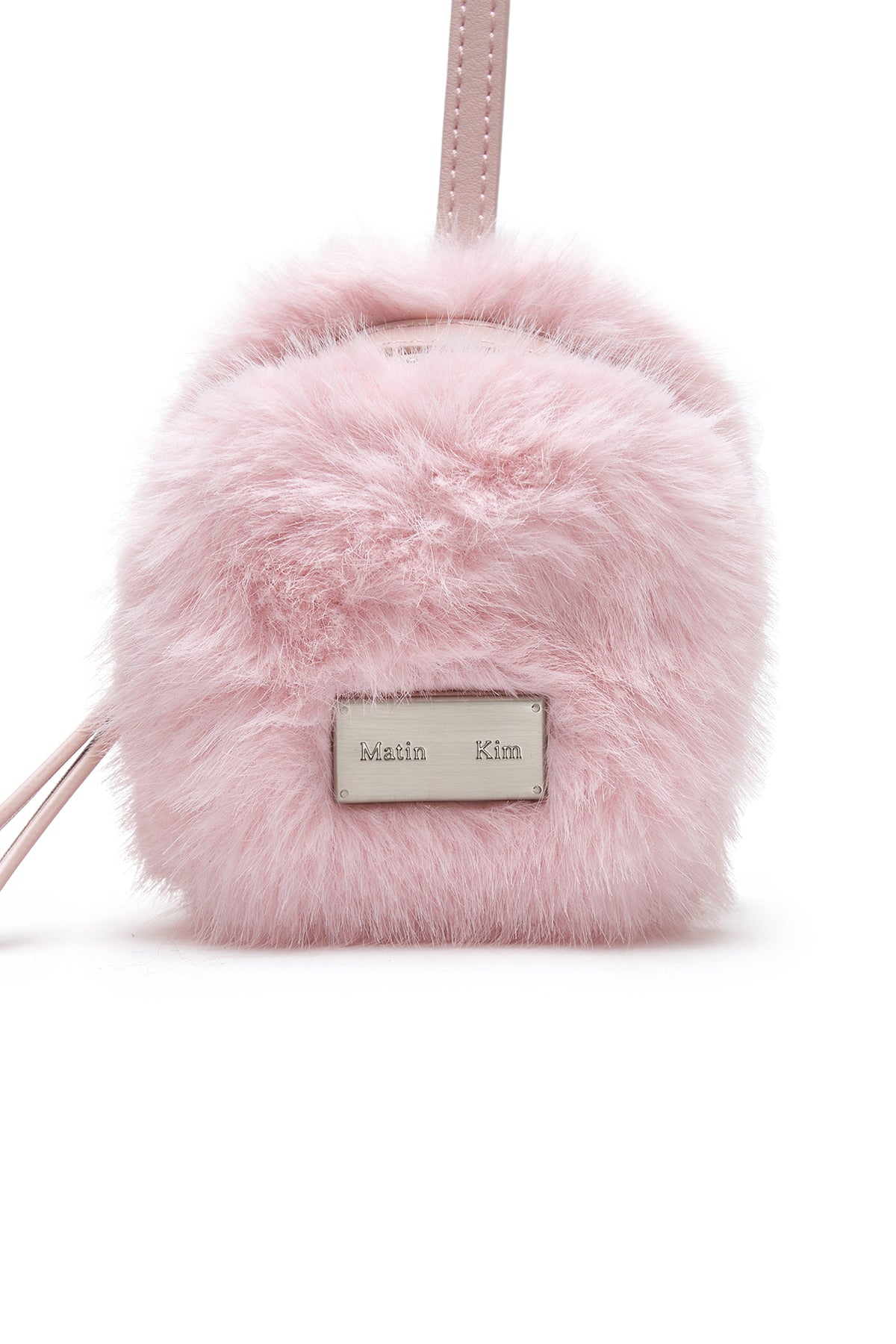 Matinkim Soft Fur Mini Cube Pouch IN Pink