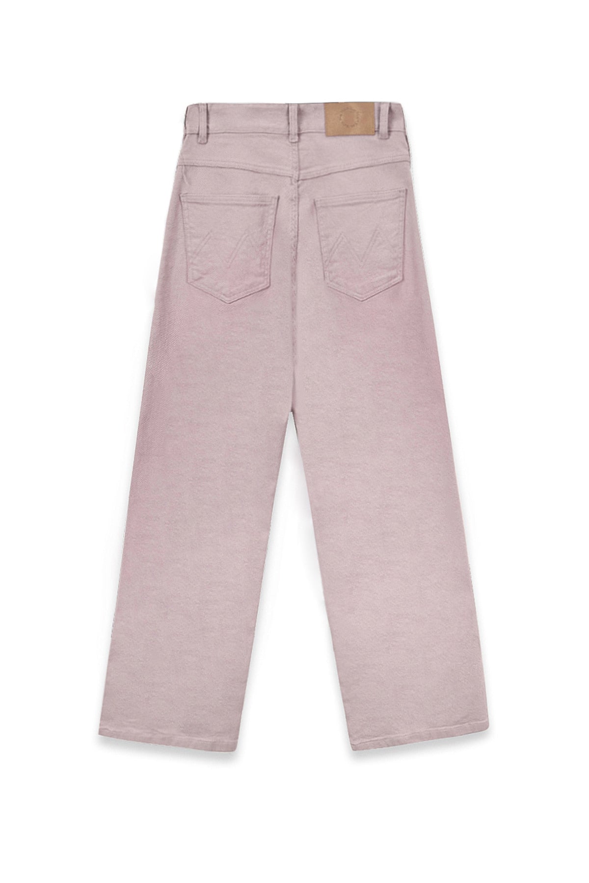 [matinkim] COLOR POINT WASHED DENIM PANTS IN PINK