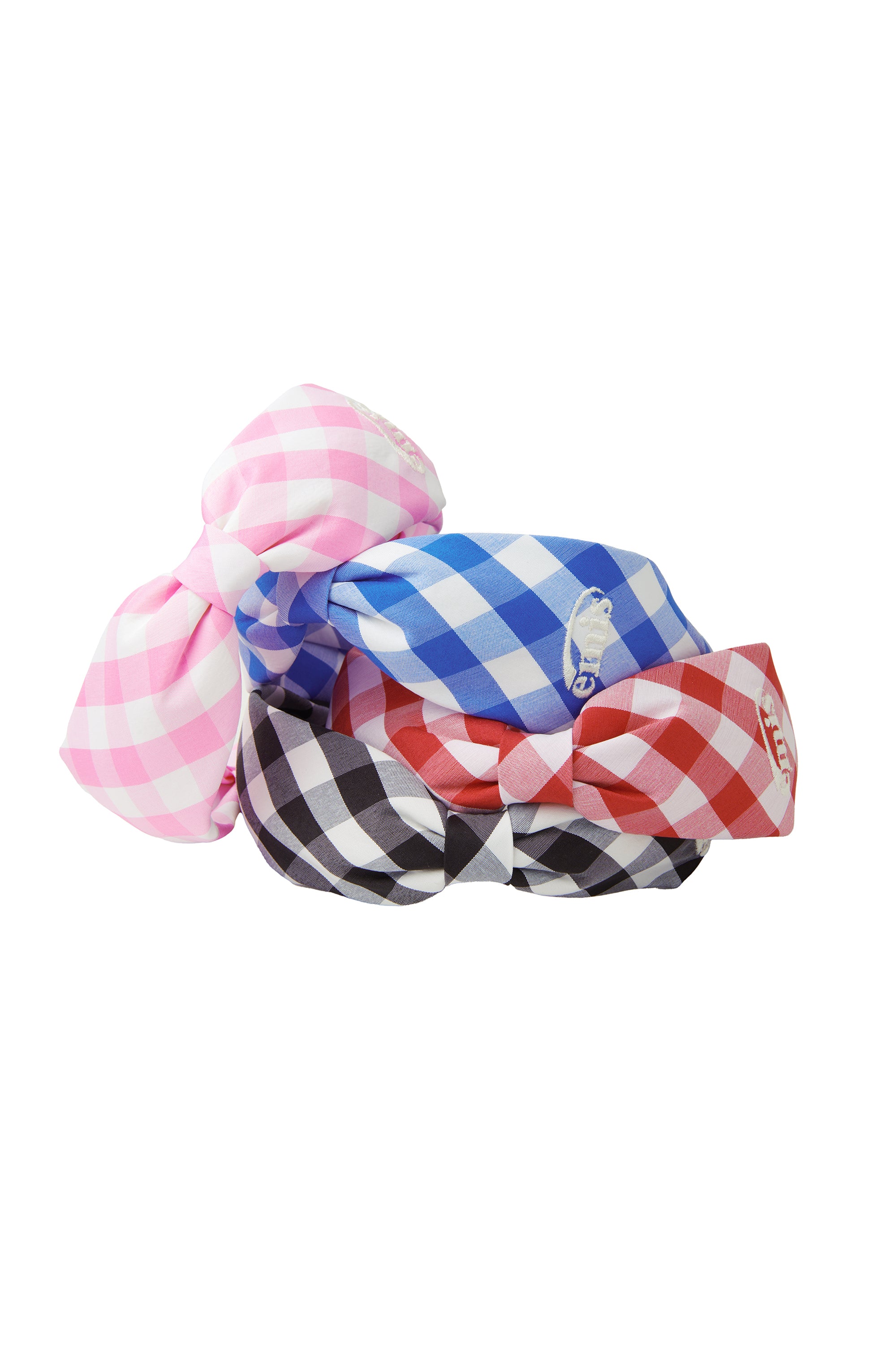 GINGHAM CHECK RIBBON HAIRBAND