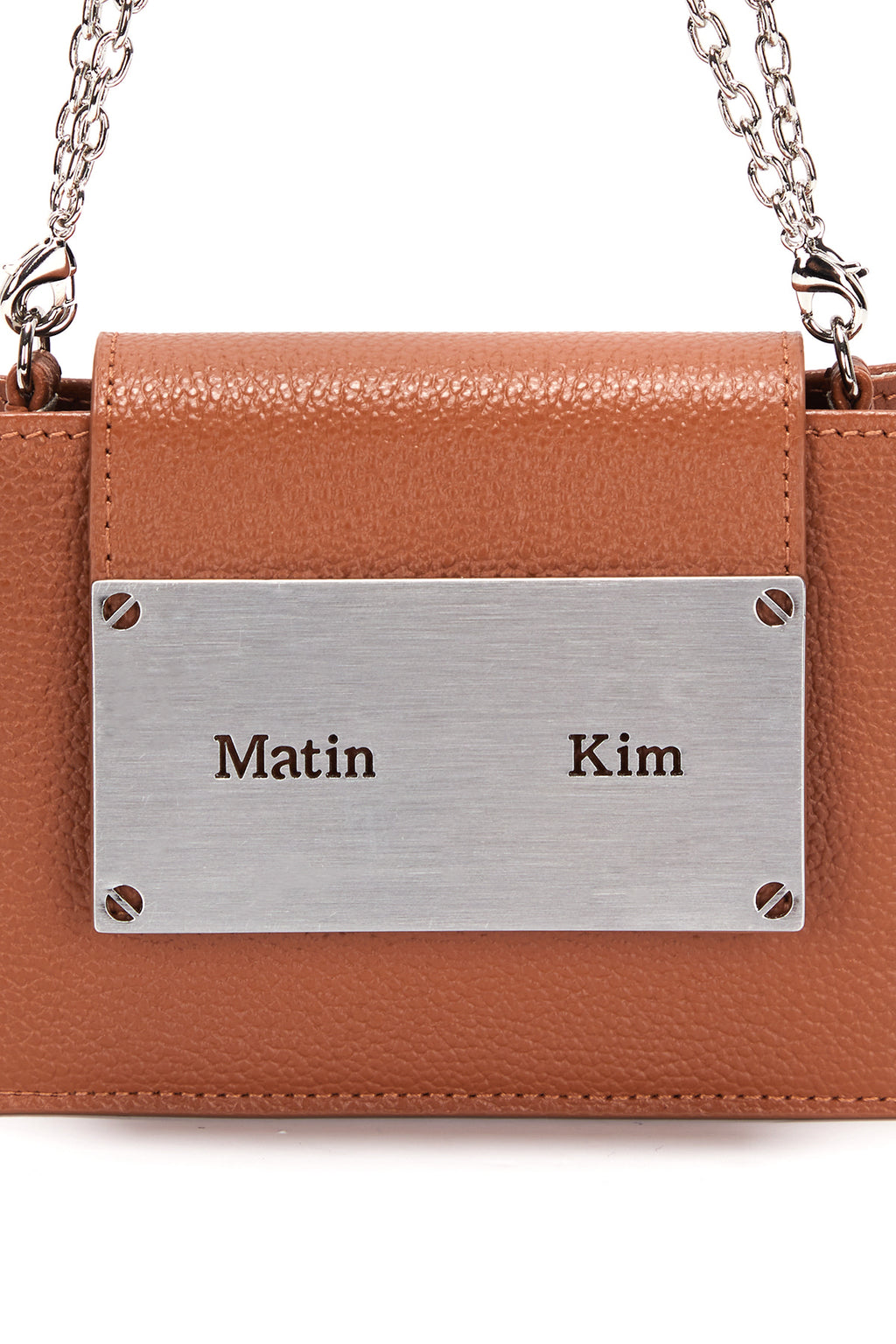 [matinkim] ACCORDION MINI BAG IN BROWN