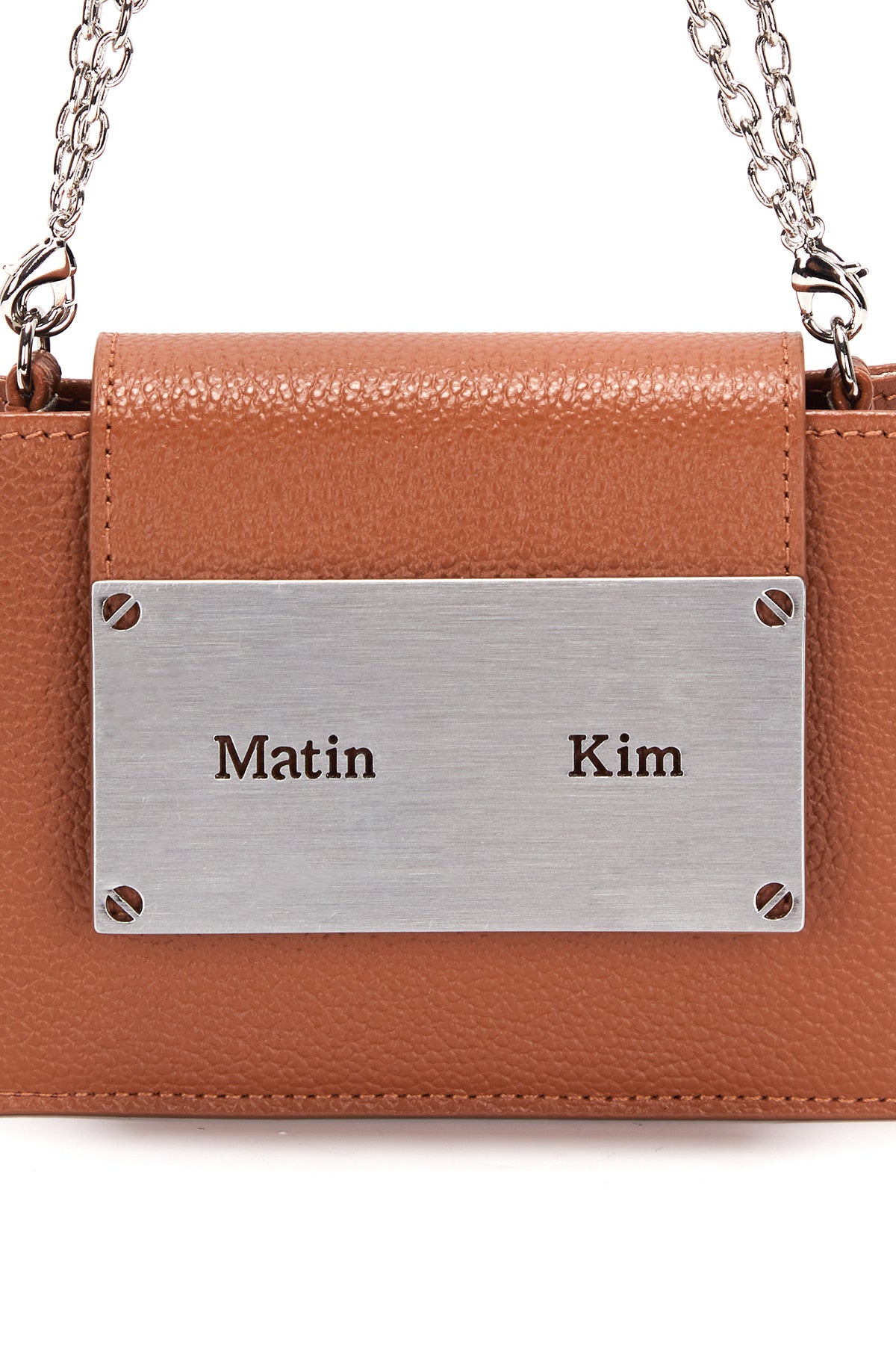 [matinkim] ACCORDION MINI BAG IN BROWN
